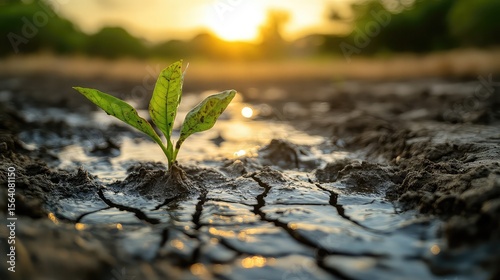 Water Scarcity Awareness: Drought conditions, freshwater shortage, conservation efforts, sustainable water use, climate change effects, agricultural impact, global crisis, resource management