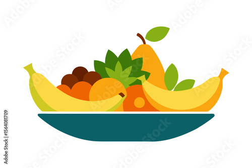 Banana and Orange Fruit Bowl Centerpiece for Decoration