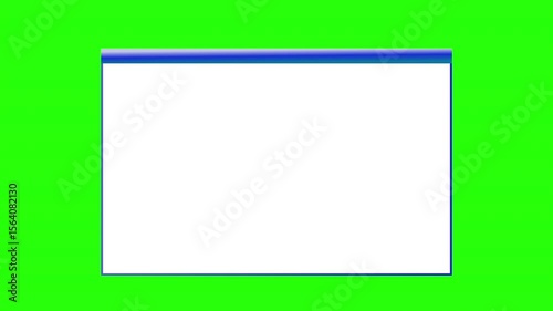 Computer Pop Up Scam Ad Template Green Screen
