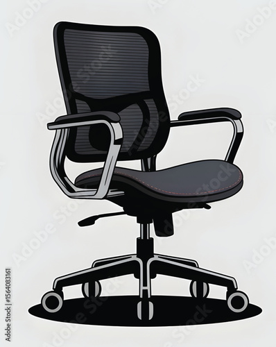 Ergonomic Office Chair with Adjustable Arms – Modern Office Furniture