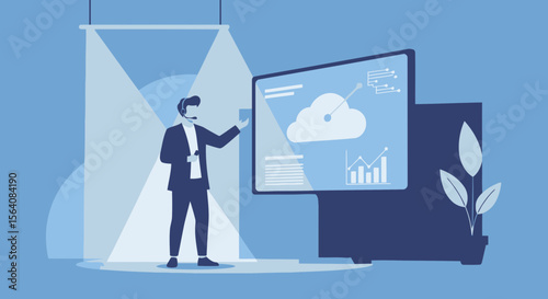 Professional Cloud Computing Presentation By Business Expert In Modern Setup