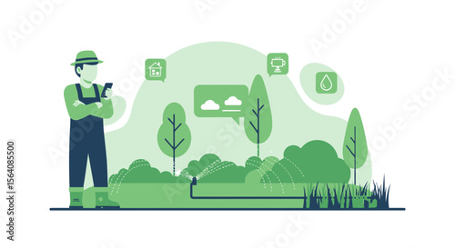 Smart Farming Automation With Remote Controlled Irrigation System And Agribusiness