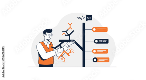 Visualizing Collaborative Software Development Workflow Using Git Branching Strategies