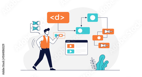Web Development Diagram Explaining Database Systems For Developers And Programmers