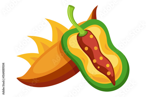 Delicious Stuffed Jalapeno Vector Illustration for Food Lovers