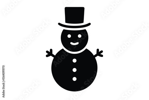 snowman vector icon