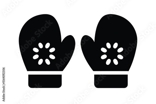 mittens vector icon