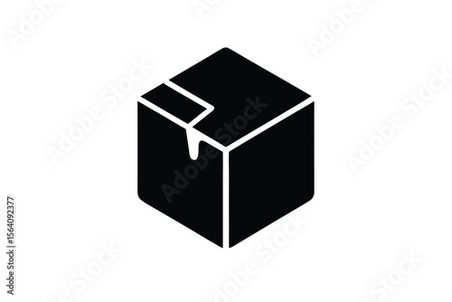 ice cube vector icon