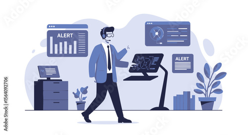 Augmented Reality Analytics Empowering Data Insights And Business Decisions In A Modern Workspace