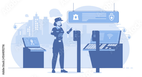 Automated Access Control With Security Staff And Technology Infrastructure