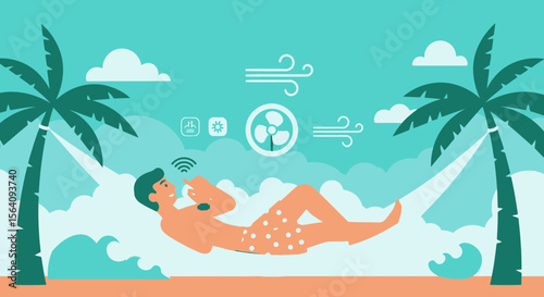Connected Comfort Remote Control Smart Home App Air Conditioning Beachside Bliss