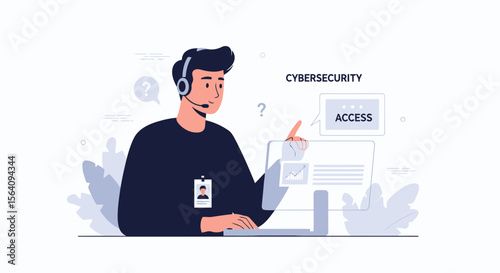 Cybersecurity Solutions Specialist Providing Secure Access and Support Assistance Online