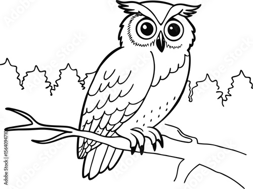 owl on branch