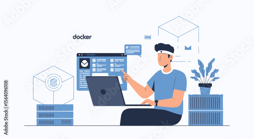 Illustrative Presentation Of Containerization Platform For Software Development And Deployment