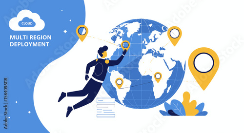 Global Network Cloud Deployment Concept Using Modern Technology And Communication