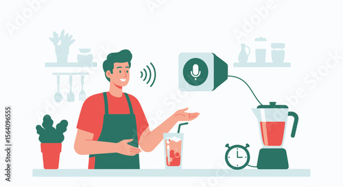 Making Healthy Smoothie Using Voice Assistant System For Kitchen Automation