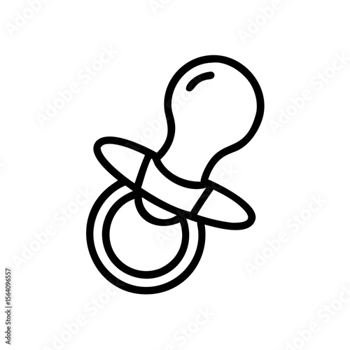 Pacifier — soothing accessory, transparent background