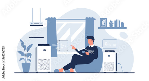 Man Uses Smart Home Controls For Climate And Air Quality In His Apartment