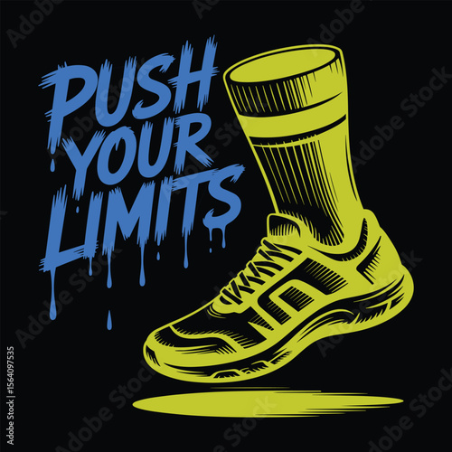 push your limit t shirt design