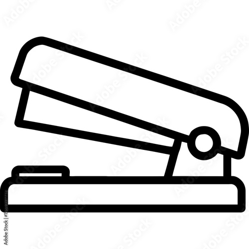 Stapler outline icon vector