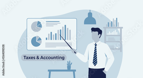 Professional Accounting Presentation Showing Business Performance And Financial Metrics