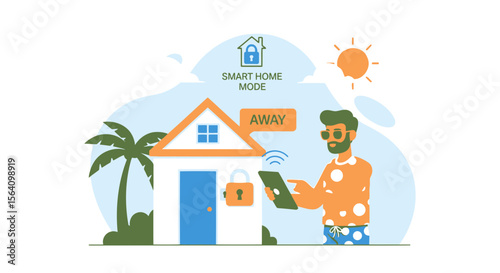 Remote Smart Home Control From Vacation Real Time Digital Monitoring