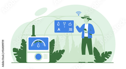 Smart Greenhouse Monitoring System With Wireless Technology For Agriculture Industry