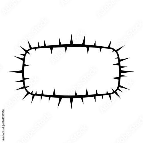 The Crown of Thorns: A simple, yet powerful, illustration of a crown of thorns, symbolizing sacrifice and faith.