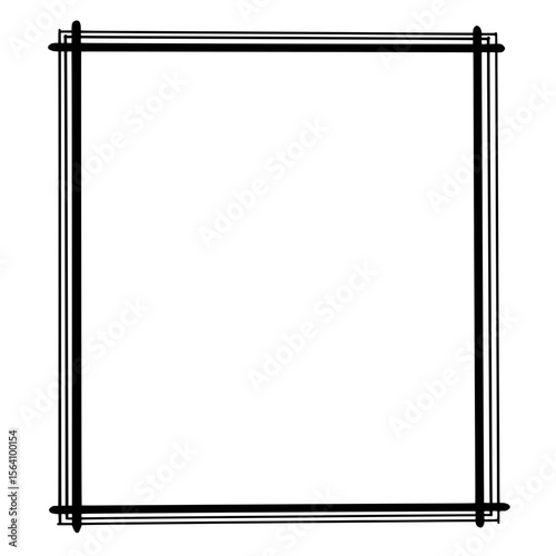Elegant frame border design: A black frame border design, conveys simplicity and sophistication. Perfect for adding a touch of refinement to any project.