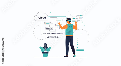 Virtual Reality Cloud Computing Balancing And Multi Region Network Infrastructure