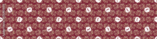 Polka dot blockprint seamless vector border. Neutral unisex whimsical style for washi tape, edging and handmade print texture. spotty vintage Ribbon. 