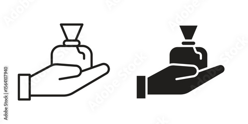 Inheritance law icon in Thin linear and flat style. sign and symbol set