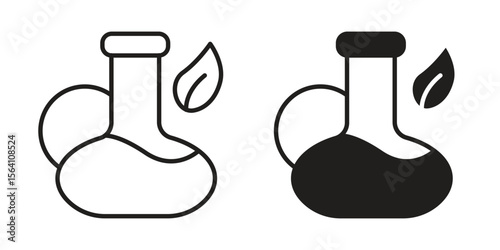 Massage oil icon in Thin linear and flat style. sign and symbol set