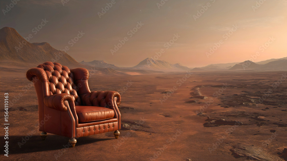 © RaeLi - A chair on Mars, the red planet an interesting image of a leather chair in the middle of Mars. © RaeLi - A chair on Mars, the red planet an interesting image of a leather chair in the middle of Mars.
