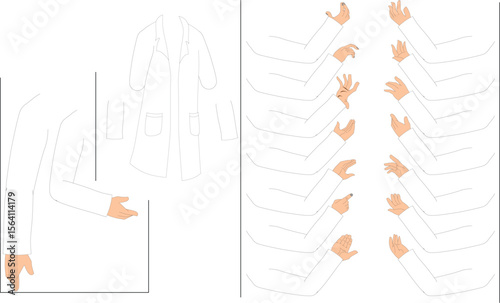 Scientist Outfit with Hand Gestures