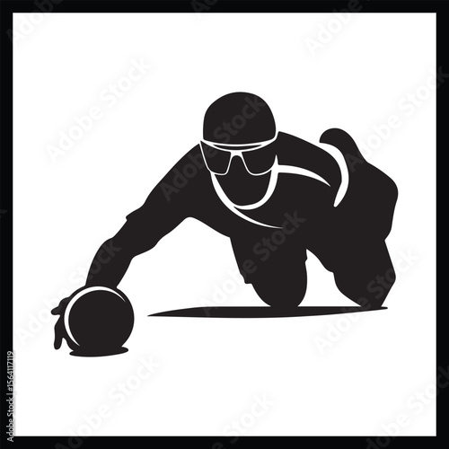 Goalball Silhouette Clipart Artwork
