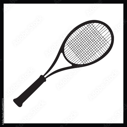 Racquet Game Silhouette Illustration