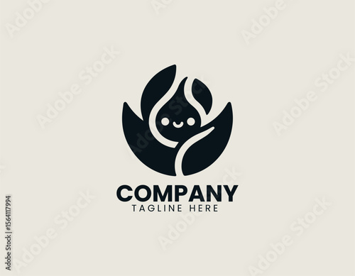 Organic egg logo in vector illustration with natural farm fresh style and eco-friendly concept