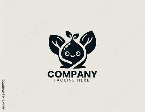 Organic egg logo in vector illustration with natural farm fresh style and eco-friendly concept