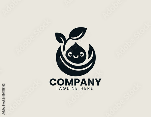 Organic egg logo in vector illustration with natural farm fresh style and eco-friendly concept
