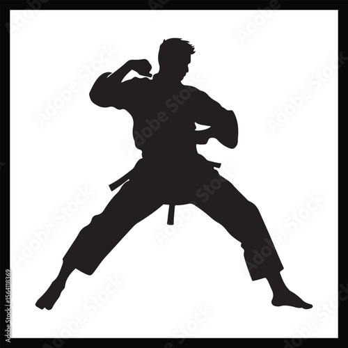 Taekwondo Silhouette Clipart