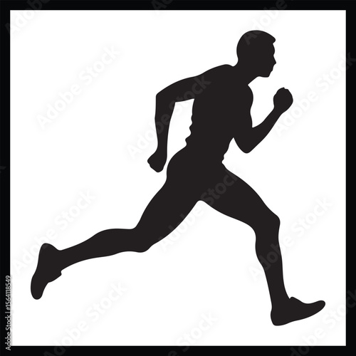 Track and Field Silhouette Clipart