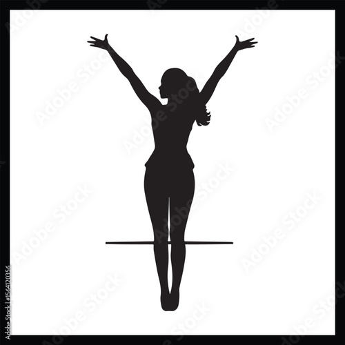Female Artistic Gymnastics Silhouette