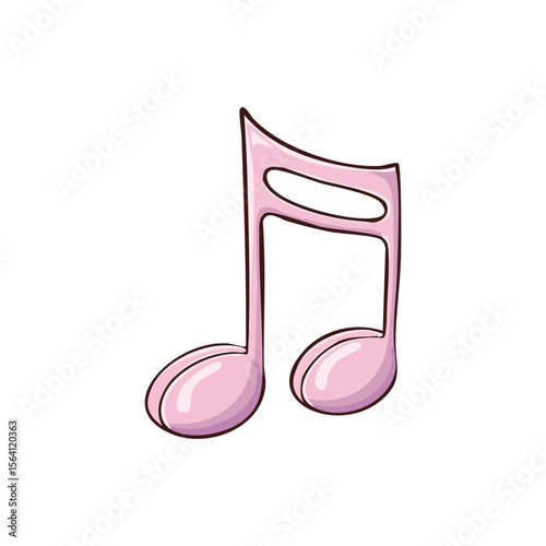 Pink music note illustration