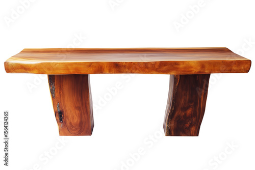 Modern wood table furniture piece isolated on a transparent or white background, ideal for interior design, home decor, catalog visuals, and architectural mockups.