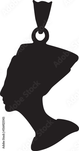 Circle Pendant Illustrations & Vectors  silhouette 