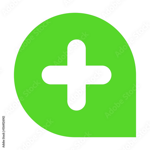 Plus Sign Icon in Rounded Square Frame A Symbol of Addition and Positive Reinforcement for Digital Interfaces and Graphic Design Projects with a Modern Look