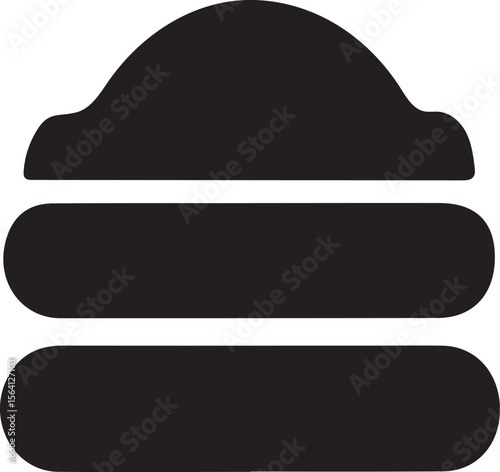 Layered Dessert Icon Delicious Stacked Sweet Treat Graphic