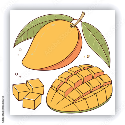 Mango fruits social media post and instagram banner template