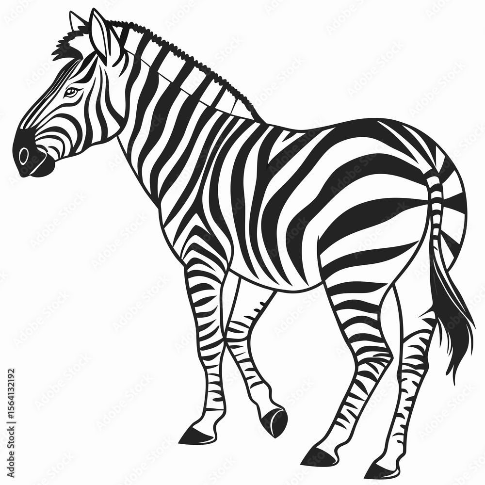 Obraz premium zebra vector illustration